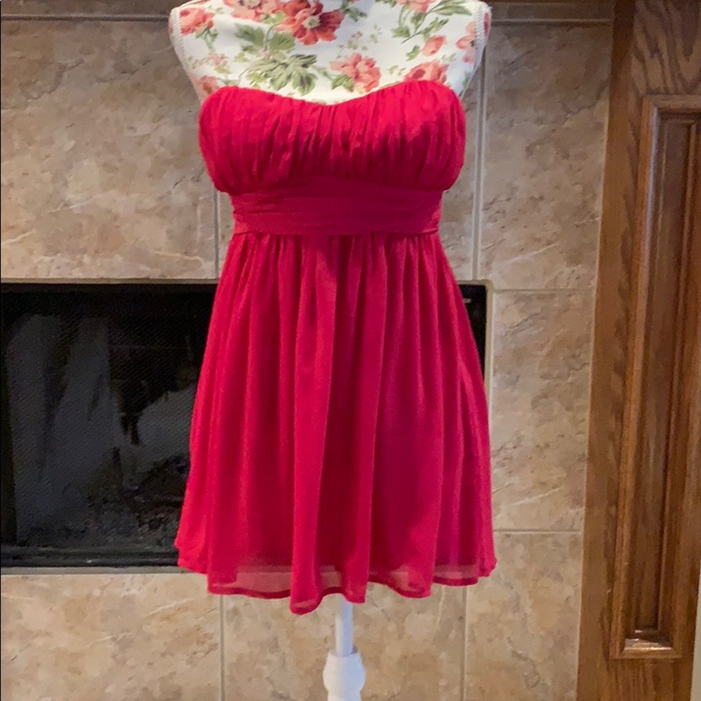 EUC XXI strapless mini dress